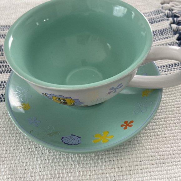 Nickelodeon SpongeBob SquarePants Tea Cup & Saucer Set 12 oz - Picture 10 of 12